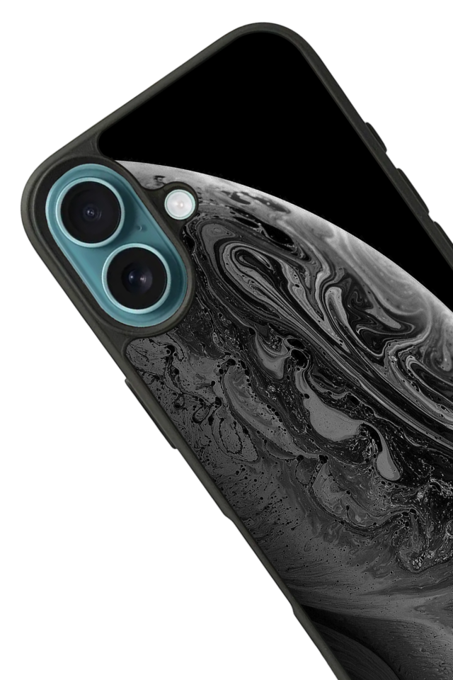 iPhone 16 Uyumlu Ay Tasarımlı Glossy Premium Kılıf