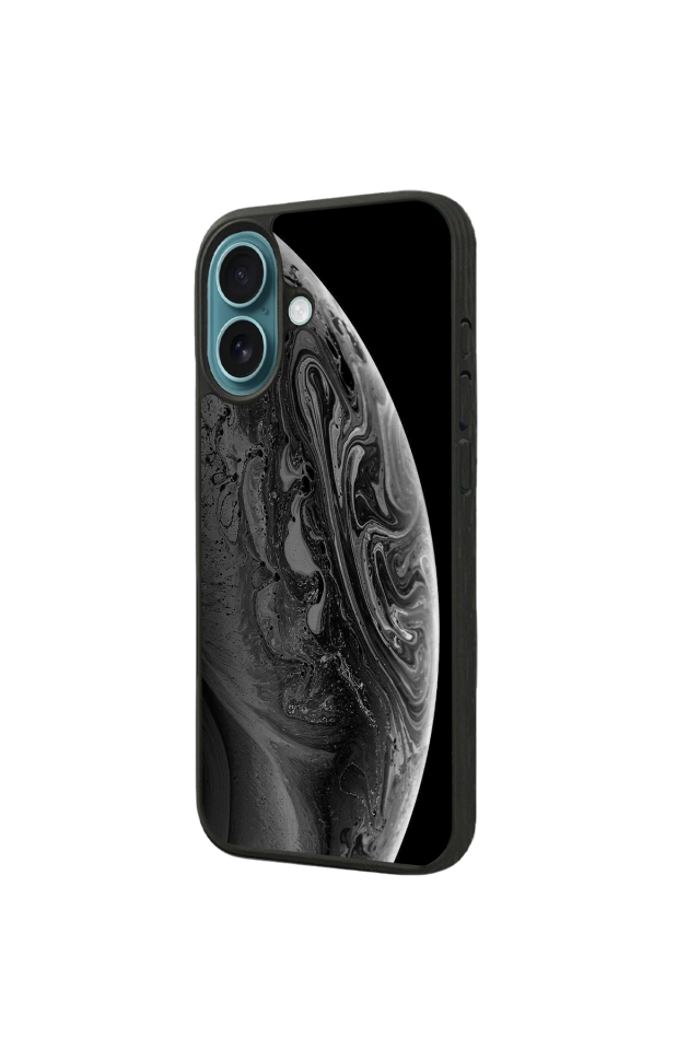 iPhone 16 Uyumlu Ay Tasarımlı Glossy Premium Kılıf