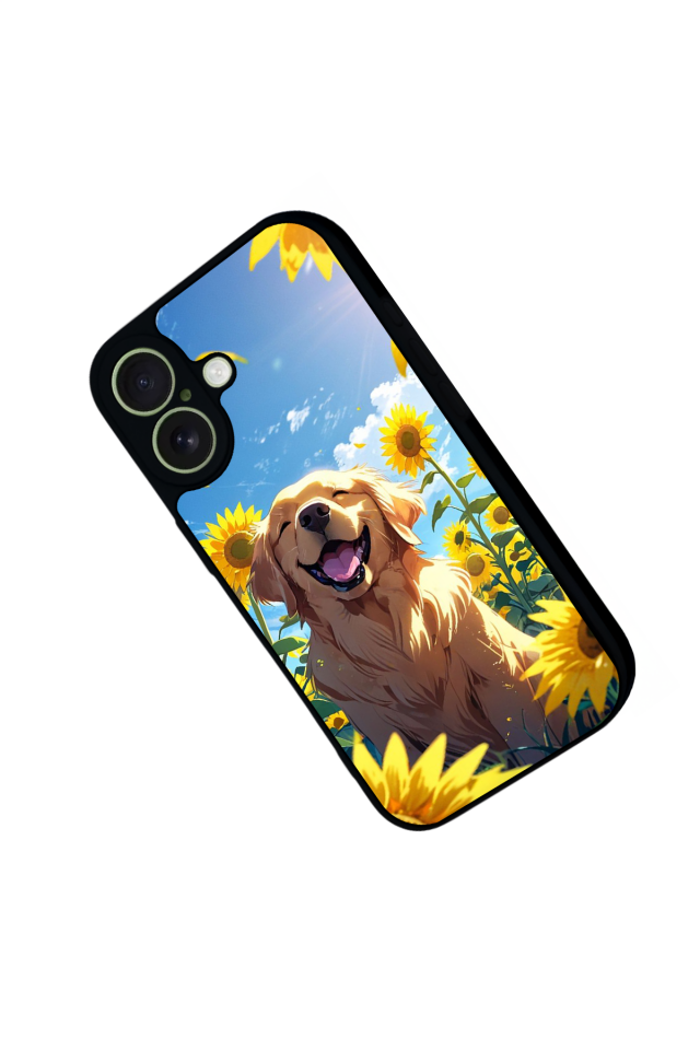 iPhone 17 Uyumlu Golden Kopek Tasarımlı Glossy Premium Kılıf