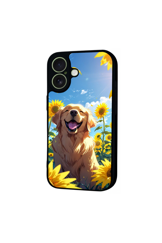 iPhone 17 Uyumlu Golden Kopek Tasarımlı Glossy Premium Kılıf