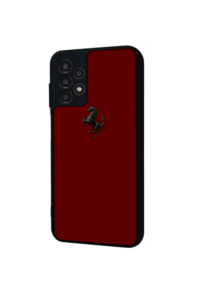 Samsung Galaxy A13 Uyumlu Kirmizi Tasarımlı Glossy Premium Kılıf