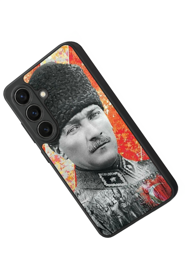 Samsung Galaxy S26 Uyumlu Mustafa Kemal Ataturk Tasarımlı Glossy Premium Kılıf