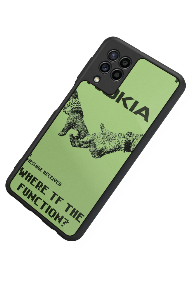 Samsung Galaxy M22 Uyumlu Nokia Tasarımlı Glossy Premium Kılıf