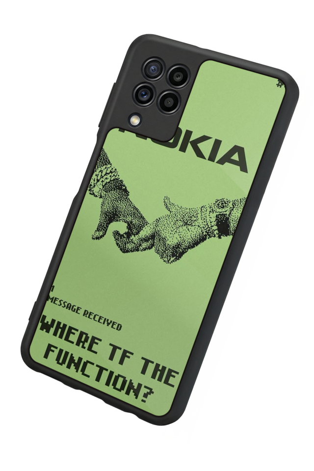 Samsung Galaxy M22 Uyumlu Nokia Tasarımlı Glossy Premium Kılıf