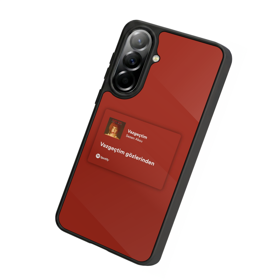 Samsung Galaxy A37 Uyumlu Sarki Sozleri Tasarımlı Glossy Premium Kılıf