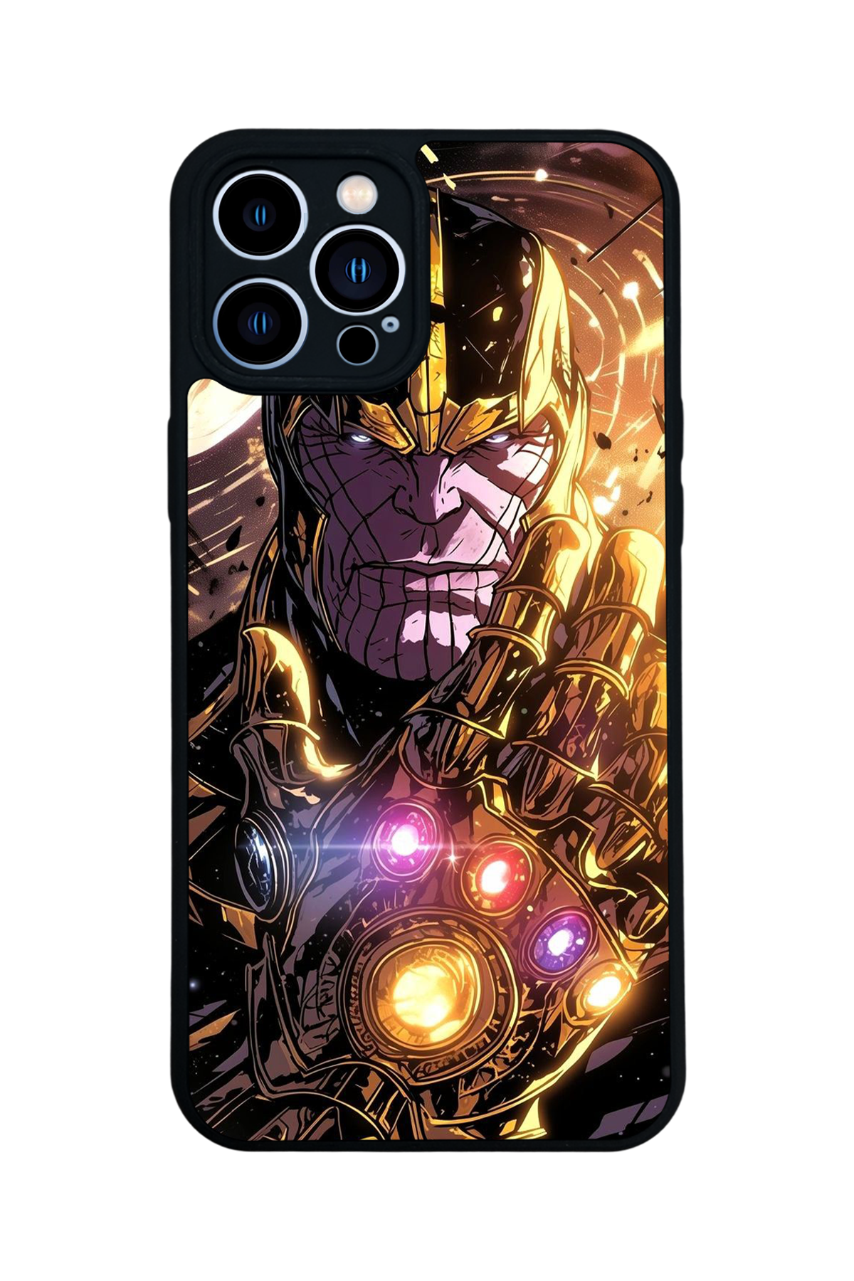 iPhone 12 Pro Max Uyumlu Thanos Tasarımlı Glossy Premium Kılıf