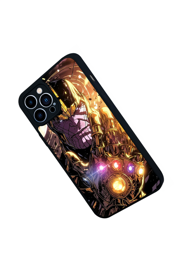iPhone 12 Pro Max Uyumlu Thanos Tasarımlı Glossy Premium Kılıf