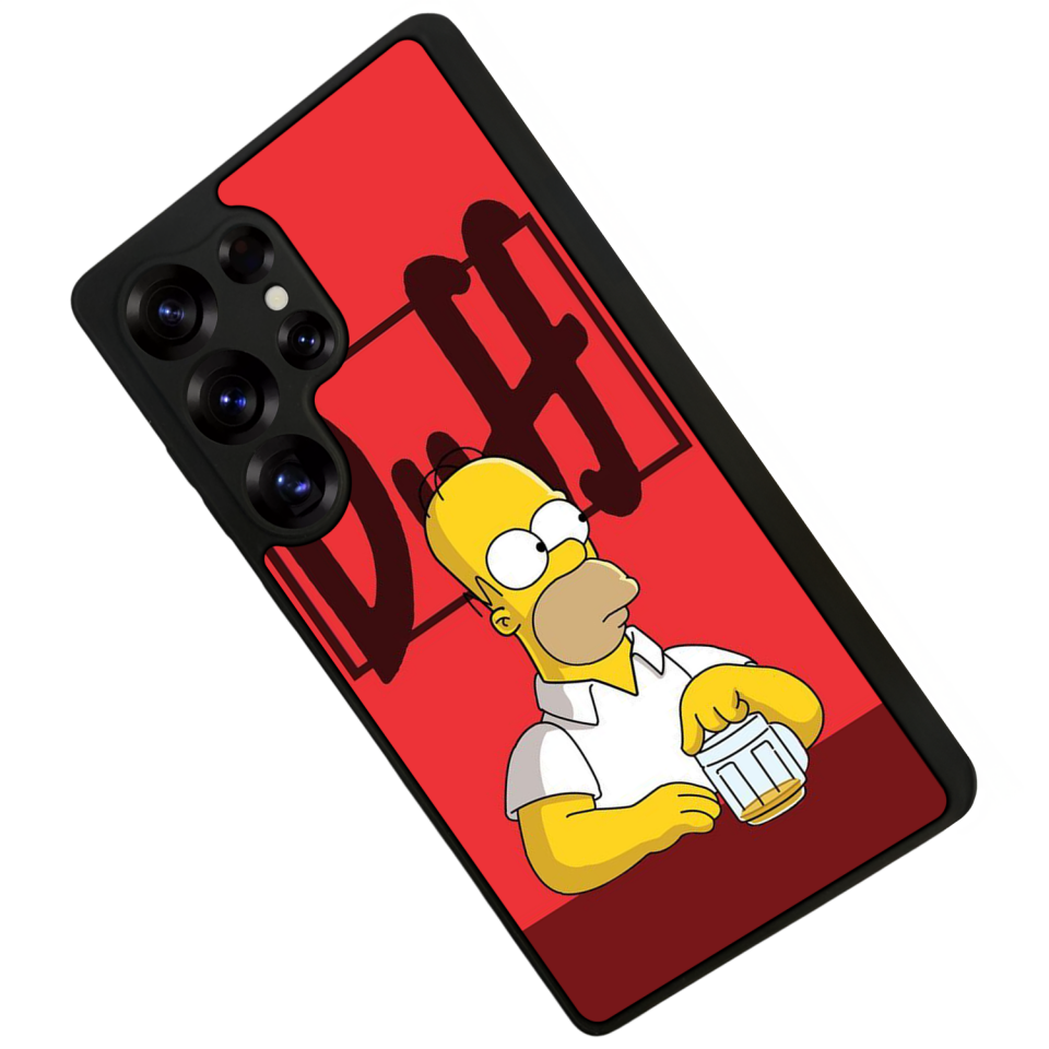 Samsung Galaxy S25 Ultra Uyumlu The Simpsons Tasarımlı Glossy Premium Kılıf