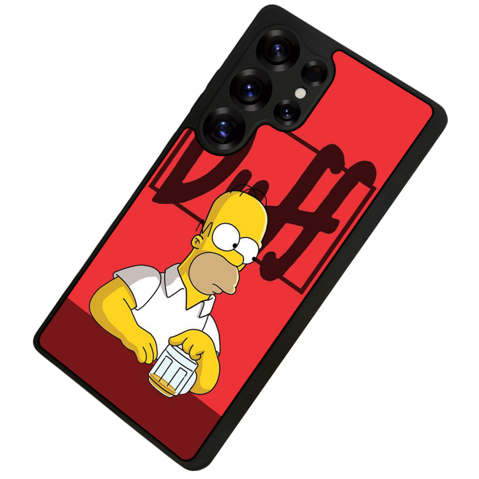 Samsung Galaxy S25 Ultra Uyumlu The Simpsons Tasarımlı Glossy Premium Kılıf