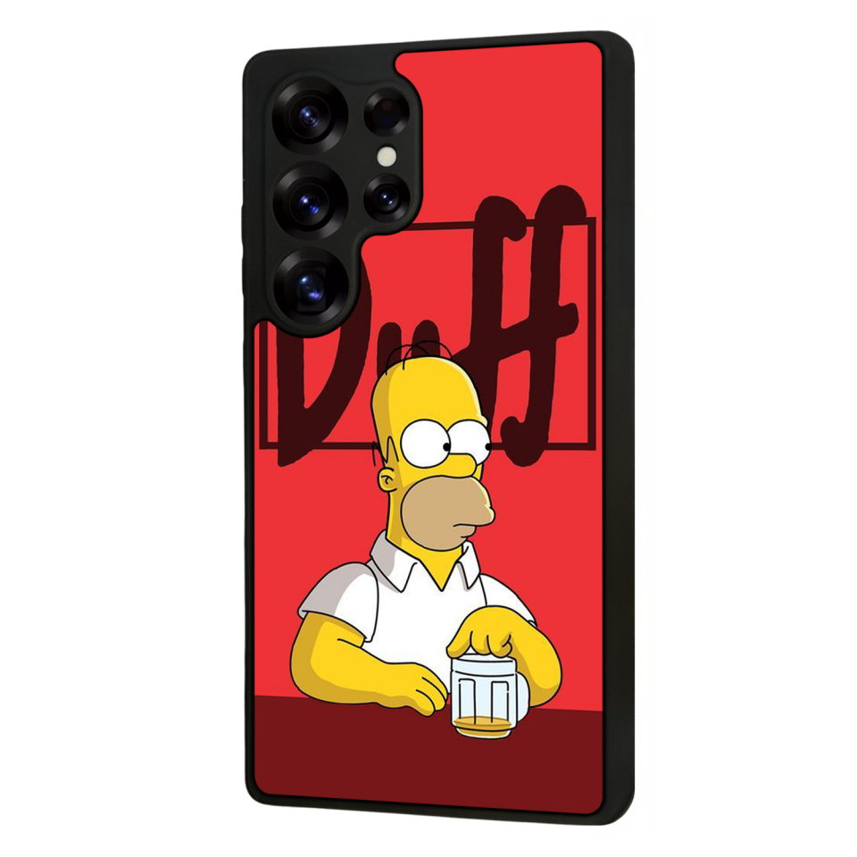Samsung Galaxy S25 Ultra Uyumlu The Simpsons Tasarımlı Glossy Premium Kılıf