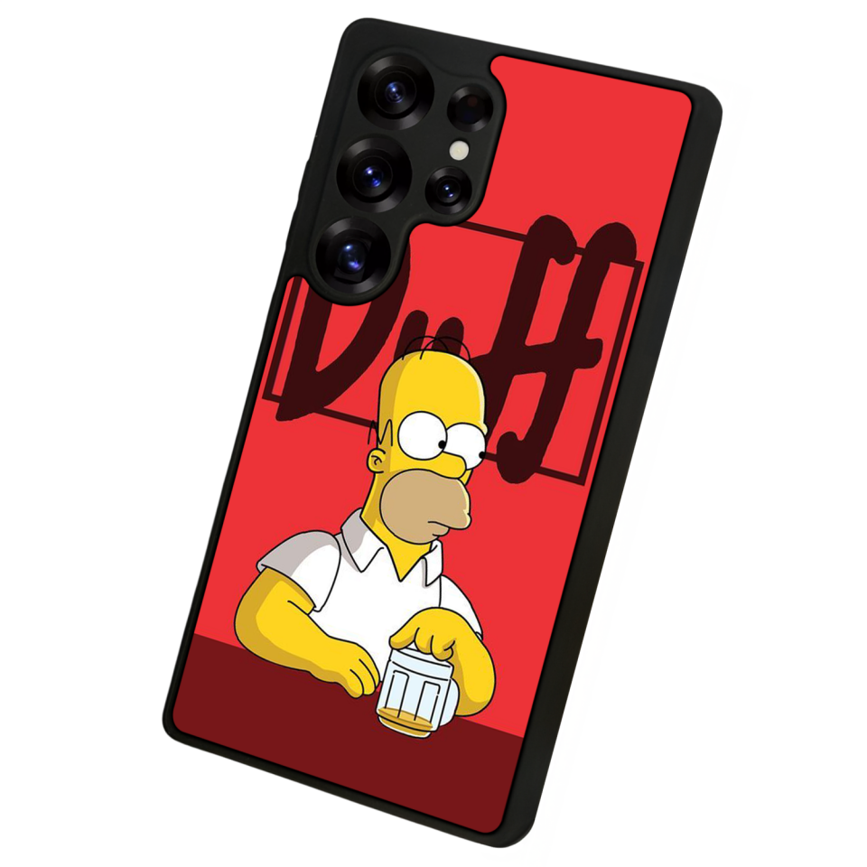 Samsung Galaxy S25 Ultra Uyumlu The Simpsons Tasarımlı Glossy Premium Kılıf