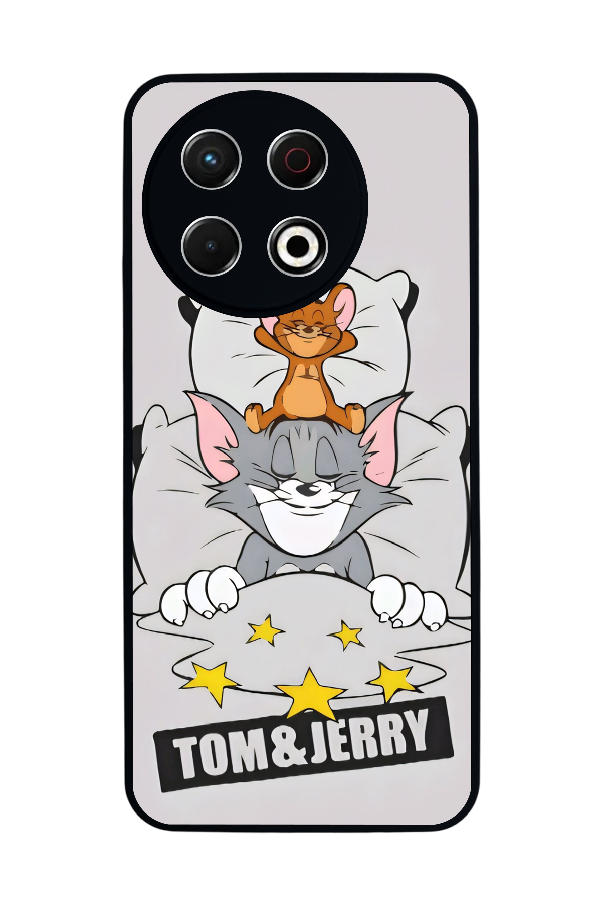 Tecno Spark 30 Pro Uyumlu Tom And Jerry Tasarımlı Glossy Premium Kılıf