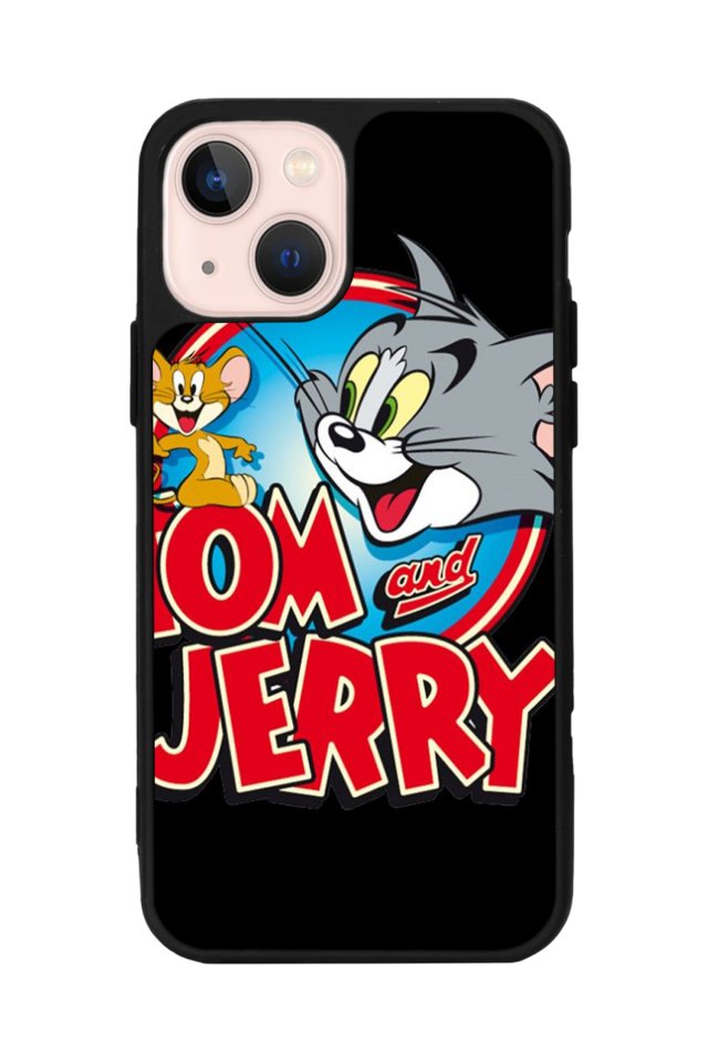iPhone 15 Plus Uyumlu Tom And Jerry Tasarımlı Glossy Premium Kılıf