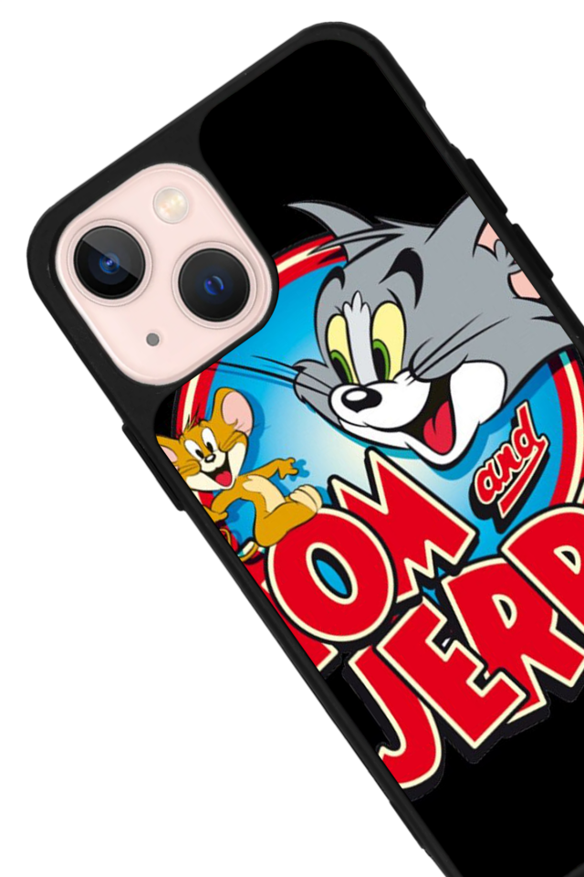 iPhone 15 Plus Uyumlu Tom And Jerry Tasarımlı Glossy Premium Kılıf
