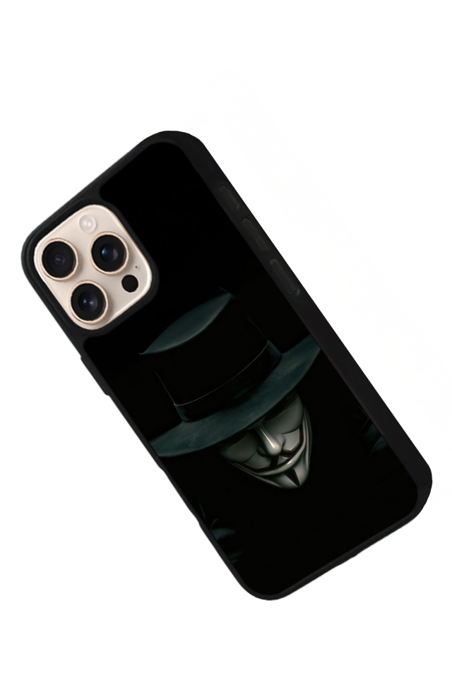 iPhone 16 Pro Max Uyumlu Vendetta Tasarımlı Glossy Premium Kılıf