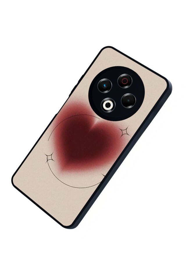 Tecno Spark 30 Uyumlu Kalp Love Tasarımlı Glossy Premium Kılıf