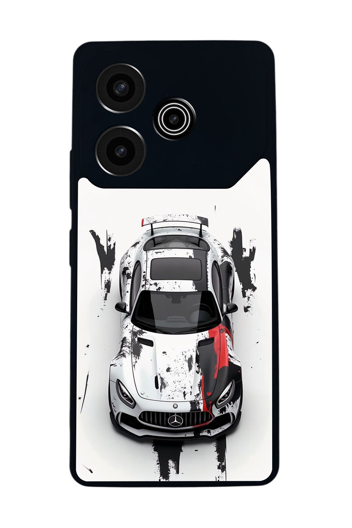 Tecno Pova 6 Uyumlu Mercedes Tasarımlı Glossy Premium Kılıf