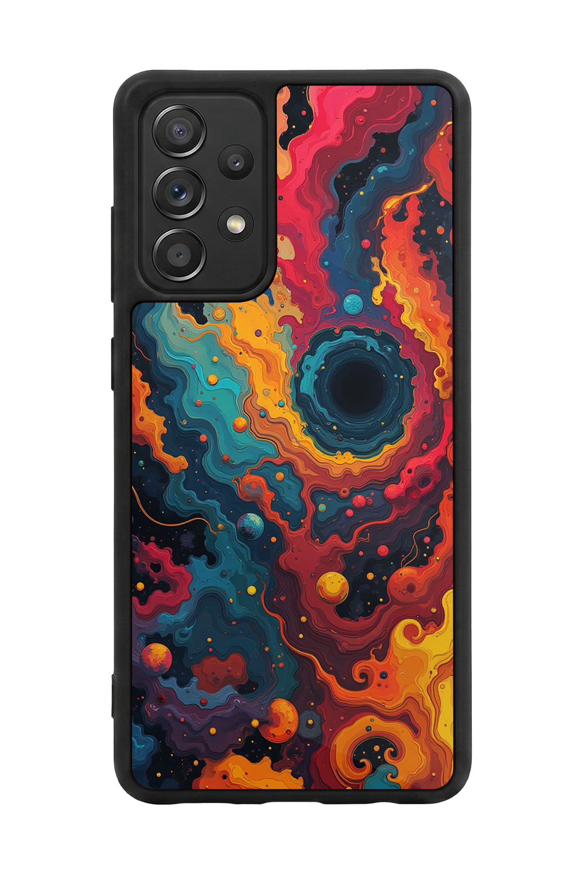 Samsung Galaxy A72 Uyumlu Abstract Tasarımlı Glossy Premium Kılıf