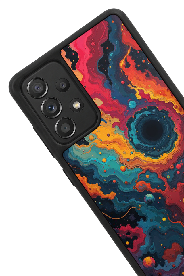 Samsung Galaxy A72 Uyumlu Abstract Tasarımlı Glossy Premium Kılıf