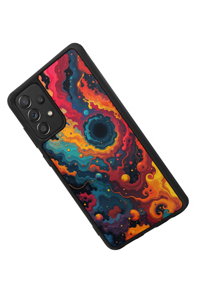 Samsung Galaxy A72 Uyumlu Abstract Tasarımlı Glossy Premium Kılıf