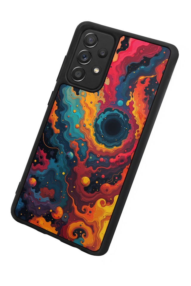 Samsung Galaxy A72 Uyumlu Abstract Tasarımlı Glossy Premium Kılıf