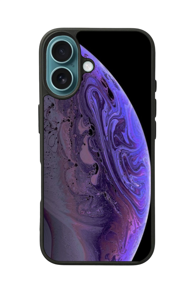 iPhone 16 Uyumlu Ay Tasarımlı Glossy Premium Kılıf