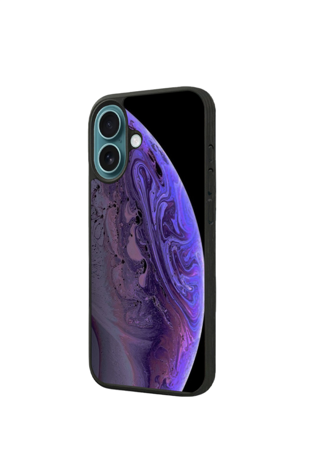iPhone 16 Uyumlu Ay Tasarımlı Glossy Premium Kılıf