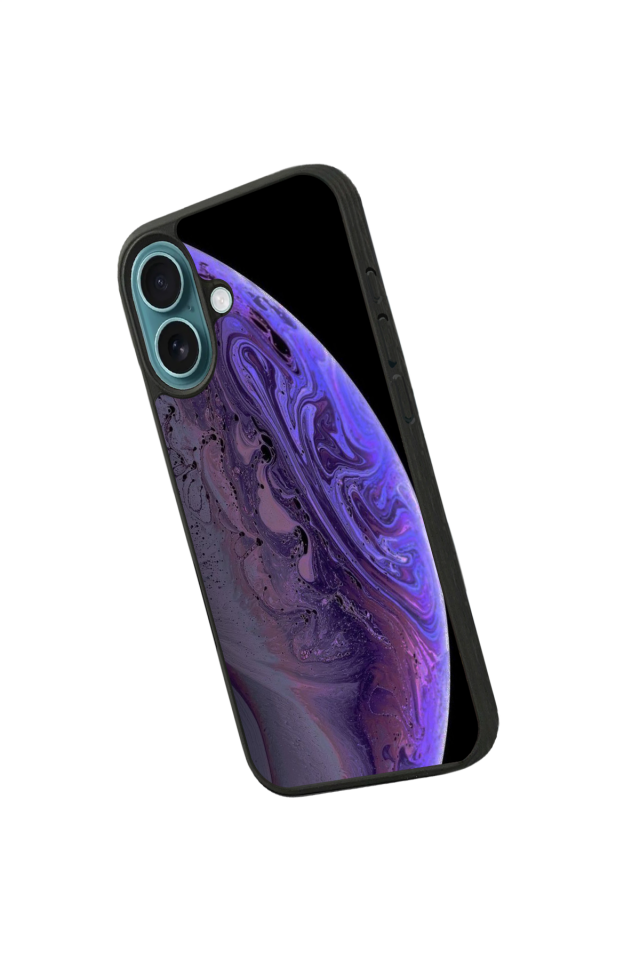 iPhone 16 Uyumlu Ay Tasarımlı Glossy Premium Kılıf