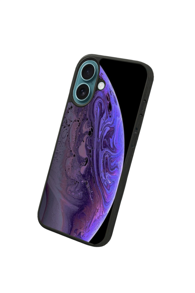 iPhone 16 Uyumlu Ay Tasarımlı Glossy Premium Kılıf