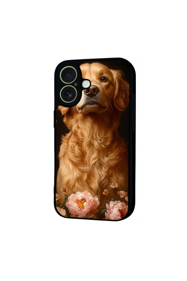 iPhone 17 Uyumlu Golden Kopek Tasarımlı Glossy Premium Kılıf