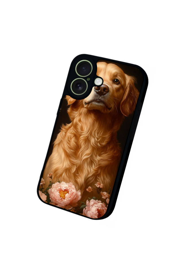 iPhone 17 Uyumlu Golden Kopek Tasarımlı Glossy Premium Kılıf