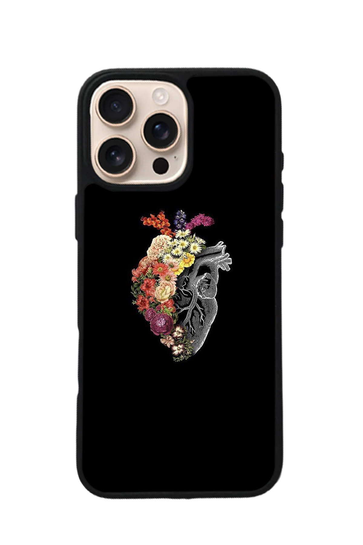 iPhone 14 Pro Uyumlu Kalp Love Tasarımlı Glossy Premium Kılıf
