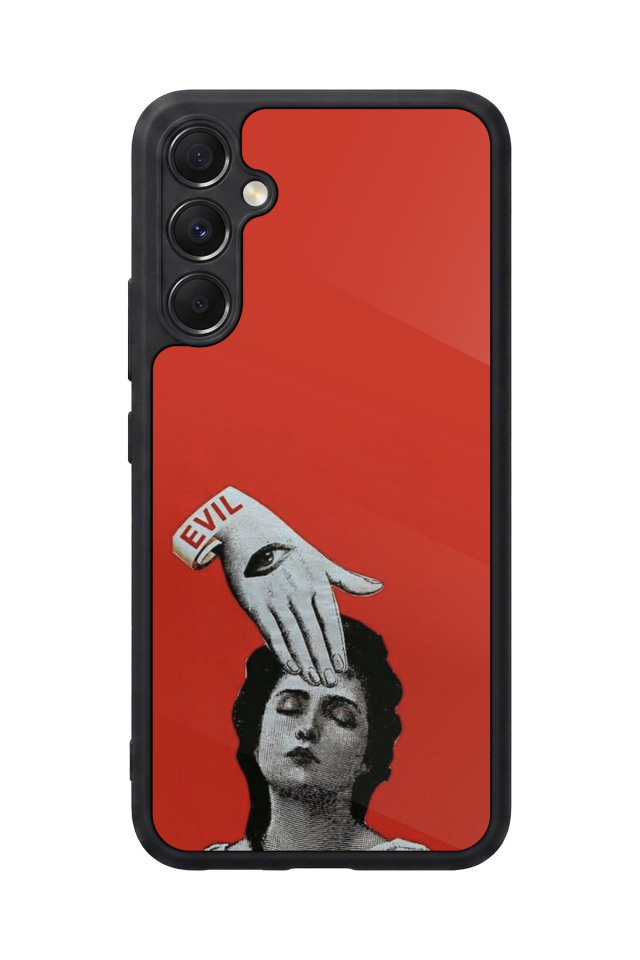Samsung Galaxy M34 Uyumlu Kirmizi Tasarımlı Glossy Premium Kılıf