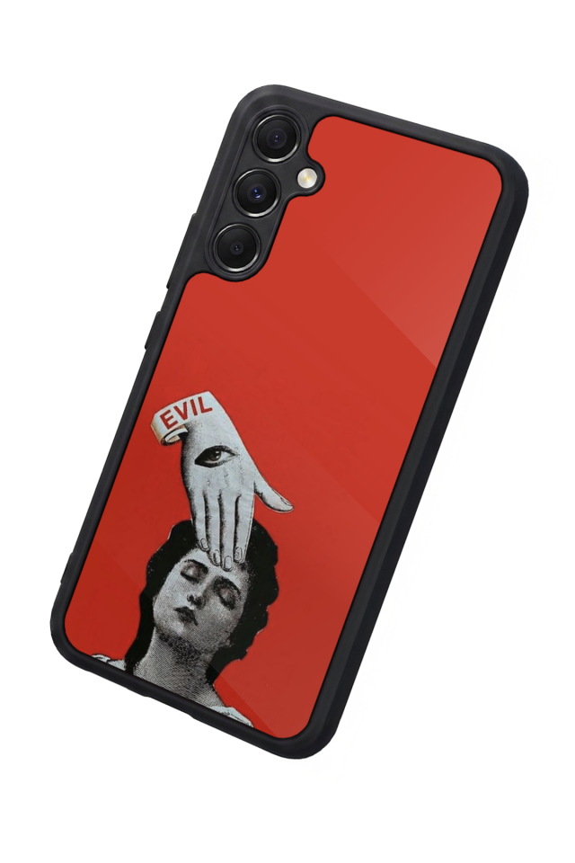 Samsung Galaxy M34 Uyumlu Kirmizi Tasarımlı Glossy Premium Kılıf