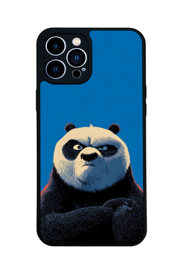 iPhone 13 Pro Max Uyumlu Kung Fu Panda Tasarımlı Glossy Premium Kılıf