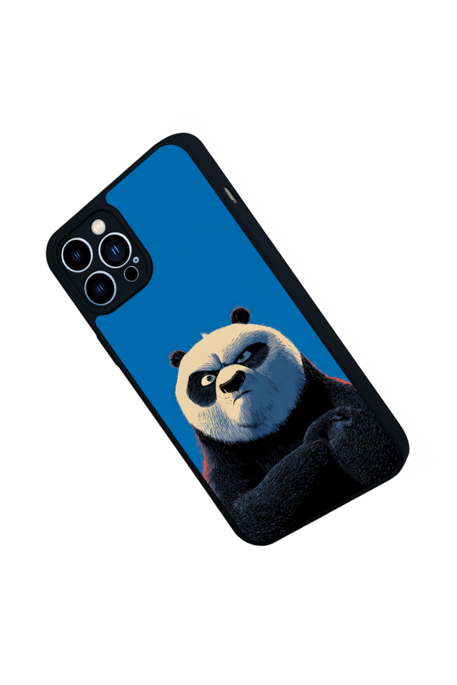 iPhone 13 Pro Max Uyumlu Kung Fu Panda Tasarımlı Glossy Premium Kılıf