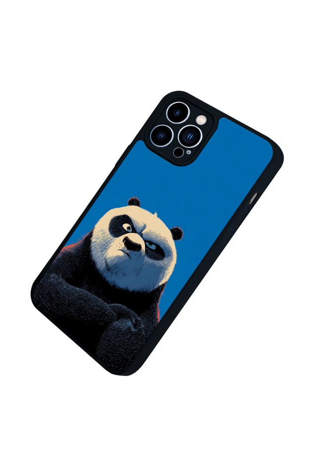 iPhone 13 Pro Max Uyumlu Kung Fu Panda Tasarımlı Glossy Premium Kılıf