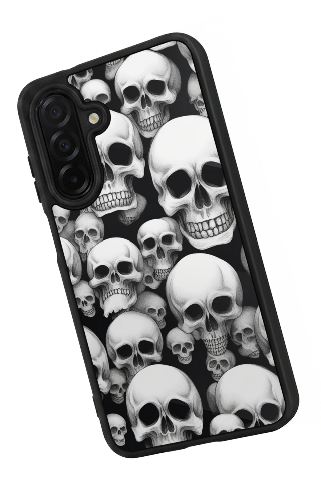 Samsung Galaxy A56 Uyumlu KuruKafa Tasarımlı Glossy Premium Kılıf