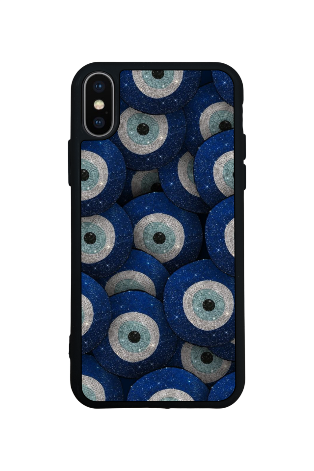 iPhone XS Max Uyumlu Nazar Tasarımlı Glossy Premium Kılıf