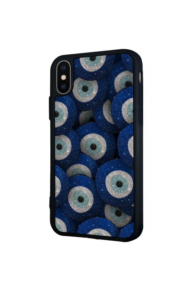 iPhone XS Max Uyumlu Nazar Tasarımlı Glossy Premium Kılıf