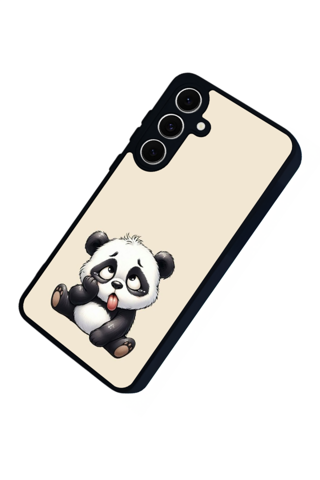Samsung Galaxy A16 Uyumlu Panda Tasarımlı Glossy Premium Kılıf