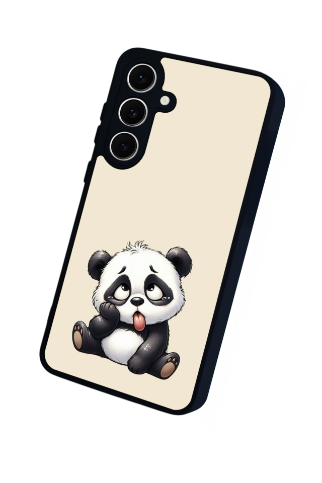 Samsung Galaxy A16 Uyumlu Panda Tasarımlı Glossy Premium Kılıf