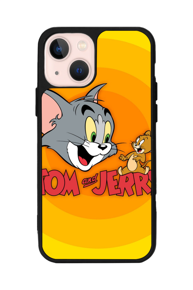 iPhone 15 Plus Uyumlu Tom And Jerry Tasarımlı Glossy Premium Kılıf