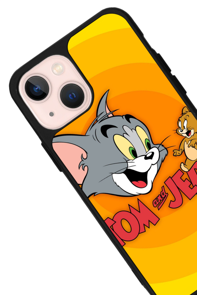 iPhone 15 Plus Uyumlu Tom And Jerry Tasarımlı Glossy Premium Kılıf