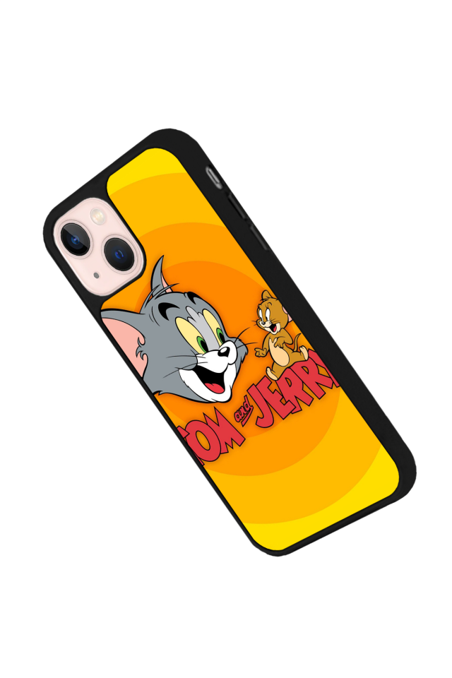 iPhone 15 Plus Uyumlu Tom And Jerry Tasarımlı Glossy Premium Kılıf
