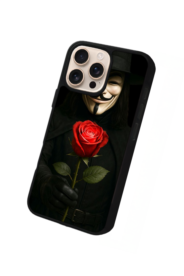 iPhone 16 Pro Max Uyumlu Vendetta Tasarımlı Glossy Premium Kılıf