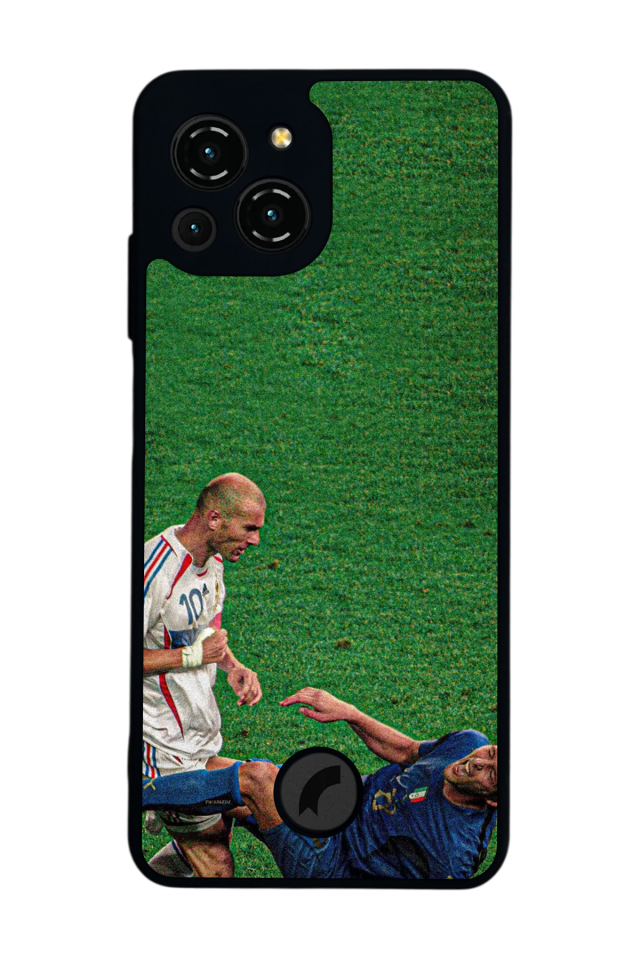 Reeder S23 Pro Max Uyumlu Zidane Tasarımlı Glossy Premium Kılıf