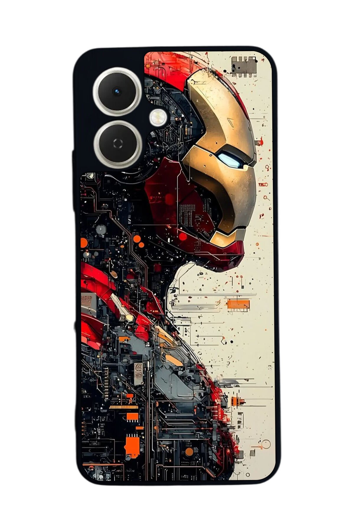 Tecno Spark GO 2 Uyumlu Iron Man ( Demir Adam ) Tasarımlı Glossy Premium Kılıf