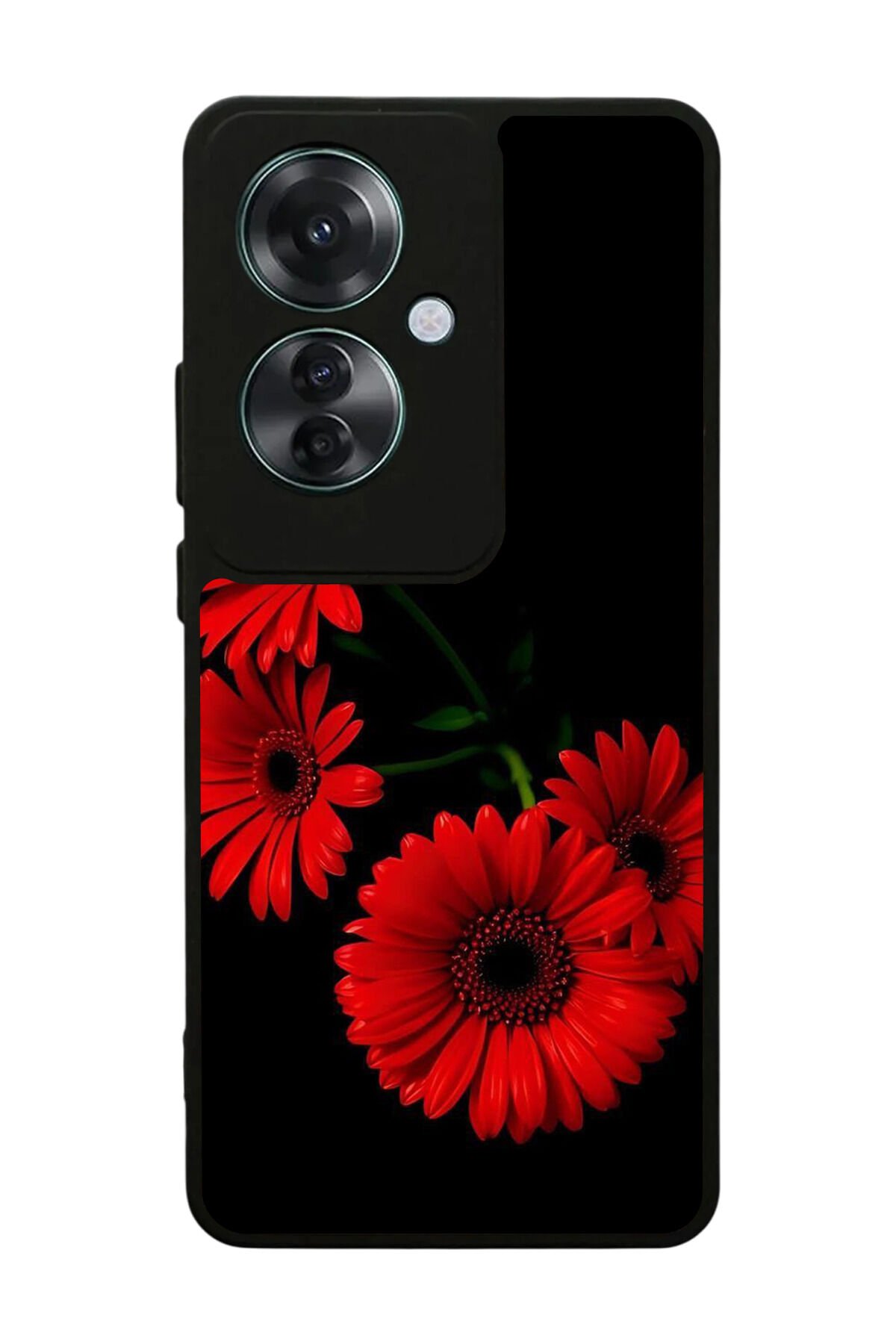 Oppo Reno 11F Uyumlu Cicek Tasarımlı Glossy Premium Kılıf