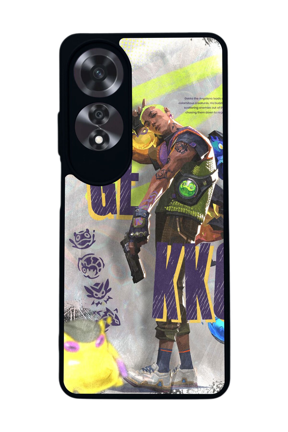 Oppo A60 Mat Siyah uyumlu Kılıf – Yumuşak Silikon, Koruyucu, Şok Emici Kapak